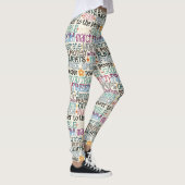 gute Probleme Typografie Leggings (Rechts)