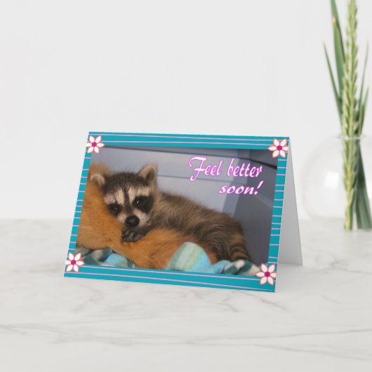 Gute Raccoon Karte (Vorderseite)