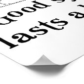 Gute Rede gute Kleidung Schule Sprichwort Poster (Ecke)