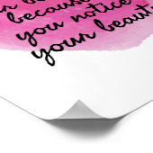 gute Redewendungen für die Liebe und Selbstversorg Poster (Ecke)