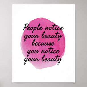 gute Redewendungen für die Liebe und Selbstversorg Poster