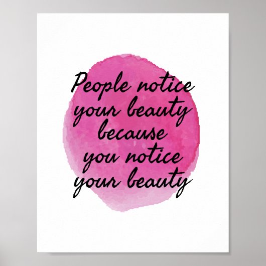 gute Redewendungen für die Liebe und Selbstversorg Poster (Vorne)