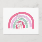 Gute Regenbogen Postkarte (Vorderseite)