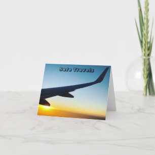 Gute Reise bei Sonnenuntergang Karte