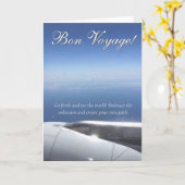 Gute Reise! Gute und sichere Reisewünsche Karte (Gelbe Blume)