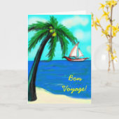 Gute Reise - Karte (Gelbe Blume)