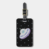 Gute Reise mit Saucer Gepäckanhänger (Vorderseite vertikal)