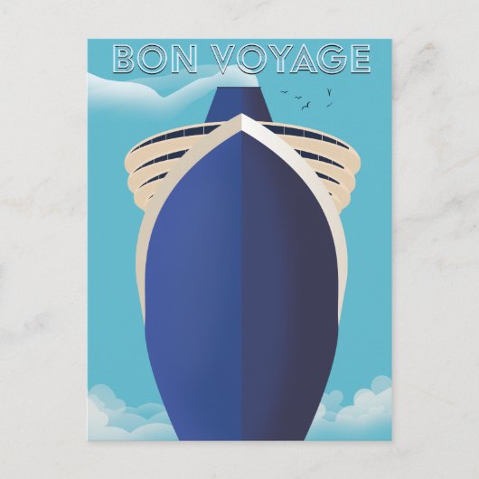 Gute Reise Postkarte (Vorderseite)