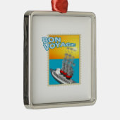 Gute Reise Silbernes Ornament (Rechts)