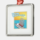 Gute Reise Silbernes Ornament (Links)