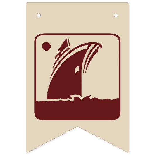 Gute Reise Wimpelkette (Dritte Fahne)