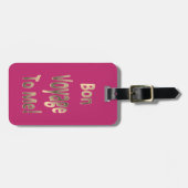 Gute Reise zu MIR 02 personalisiert Gepäckanhänger (Vorderseite horizontal)