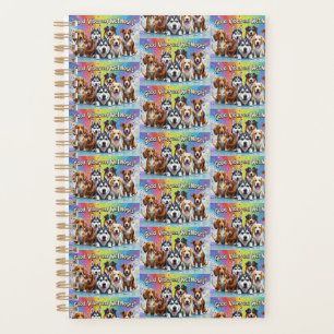 Gute Roben und feuchte Nosen spielerische Doodles Planer