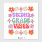 Gute Rückkehr zur Schule, Aufkleber der zweiten Kl (Blatt)