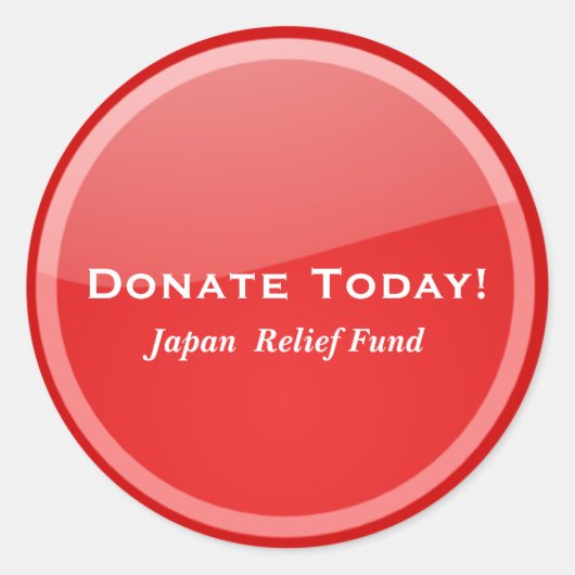 Gute Sache Runder Aufkleber (Vorderseite)