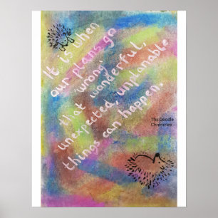 Gute Sachen kommen "vom Fehler-" - klugen Igel Poster