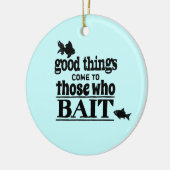 Gute Sachen kommen zu denen, die anlocken Keramikornament (Links)