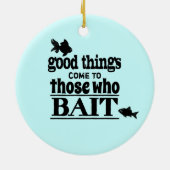Gute Sachen kommen zu denen, die anlocken Keramikornament (Hinten)
