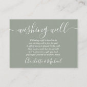 Gute Saitenbeleuchtung wünscht grüne Hochzeit Begleitkarte (Vorderseite)