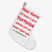 gute Schildkröte Großer Weihnachtsstrumpf (Vorderansicht (hängend))