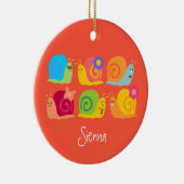 Gute Schnecken niedliche Schnecken Keramik Ornament (Rechts)