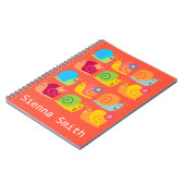 Gute Schnecken niedliche Schnecken Notizblock (Linke Seite)