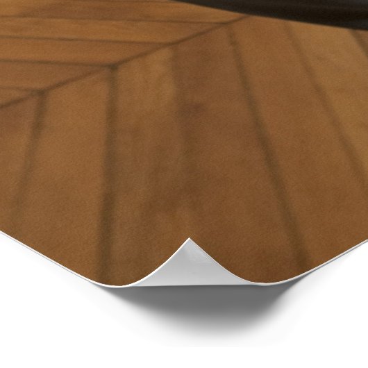 Gute schwangere Frau stehend Poster (Ecke)