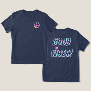 Gute Schwingungen Frieden Tri-Blend Shirt