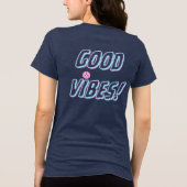 Gute Schwingungen Frieden Tri-Blend Shirt (Rückseite)
