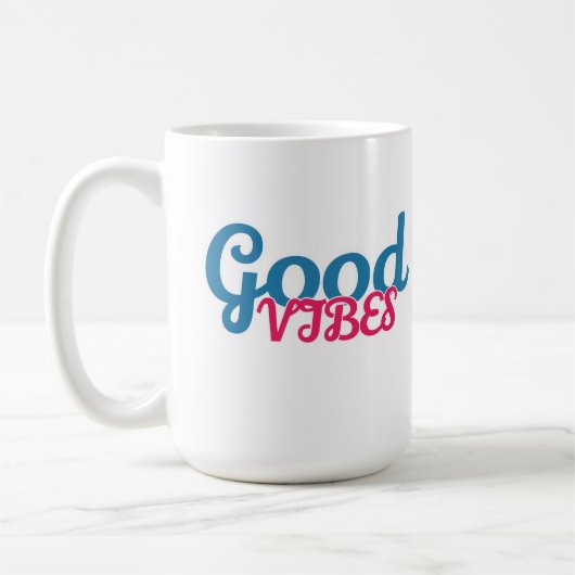 Gute Schwingungen  Kaffeetasse (Links)