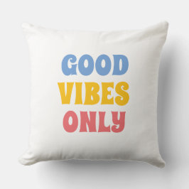 Gute Schwingungen nur farbenfroh einzigartig Kissen