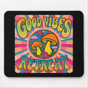 Gute Schwingungen Retreat Pilz Mousepad
