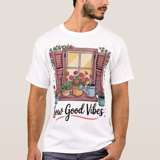 gute Schwingungen T-Shirt (Vorderseite)