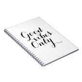 Gute Schwingungens-nur positive Mitteilung Notizblock (Rechte Seite)