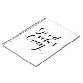 Gute Schwingungens-nur positive Mitteilung Notizblock (Linke Seite)