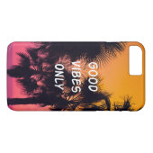 "Gute Schwingungens-nur" tropischer Case-Mate iPhone Hülle (Rückseite (Horizontal))