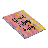 Gute Schwingungens-nur Zeitschrift Notizblock (Rechte Seite)