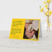 "Güte segnet" Gruß-Karten Karte (Gelbe Blume)