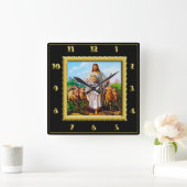 Gute Shepherd Square-Uhr Quadratische Wanduhr (Zuhause)