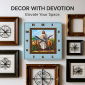 Gute Shepherd Square-Uhr Quadratische Wanduhr