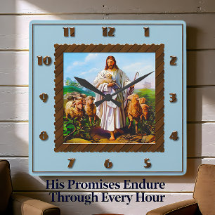 Gute Shepherd Square-Uhr Quadratische Wanduhr