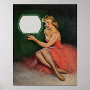 Gute Sicht 1950 Pinup Poster