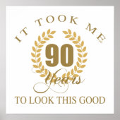 Gute Sicht 90. Geburtstag Poster (Vorne)