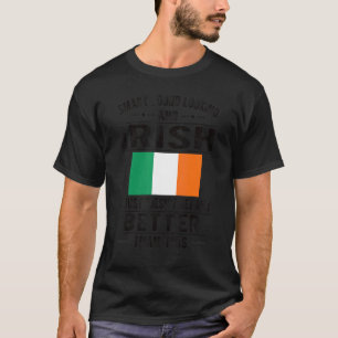 Gute Sicht auf irische Flagge Irland Irish Roots T-Shirt