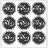 Gute Sicht nur Inspiration Zitat Schwarz & Weiß Aufkleber (Blatt)