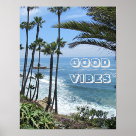 Gute Sicht Ocean Palm Tree Sand Wall Poster