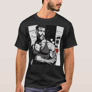 Gute Sicht Vater Starker Muskel-Mann-Tod Tag T-Shirt