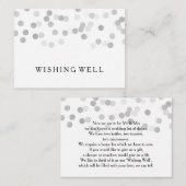 Gute Silber Foil Glitzer Lights Begleitkarte (Vorne/Hinten)