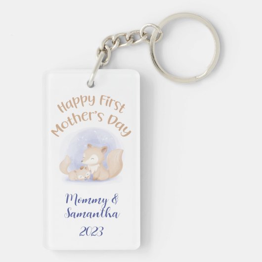 Gute Sitte für die erste Mutter Schlüsselanhänger (Rückseite)