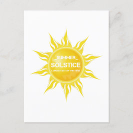 Gute Sommersonne am längsten Tag des Jahres Postkarte